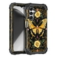 thumbnail image 1 of Casetego for Samsung Galaxy A16 5G Case,Glow in The Dark Three Layer Heavy Duty Shockproof Protection Hard Plastic Bumper+Soft Silicone Protective Case,Black Butterfly, 1 of 7