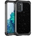 thumbnail image 1 of Casetego for Samsung Galaxy S20 FE 5G Case,Glitter Sparkly Bling Shockproof Heavy Duty Hybrid Sturdy High Impact Protective 6.5 inch 2020 Cover for Women Girls,Black, 1 of 7