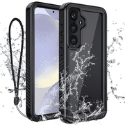 Casetego For Samsung Galaxy S24 Plus Case,IP68 Waterproof 14FT Underwater Dustproof Shockproof Rugged with Built-in Screen Protector Full Protect Phone Cover with Lanyard,Black