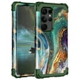 thumbnail image 1 of Casetego Shockproof Back Cover Cell Phone Case for Samsung Galaxy S24 Ultra, Green, 1 of 7