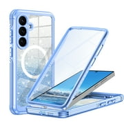 Casetego for Samsung Galaxy S25 Magnetic Case,[Compatible with MagSafe] Full Body Shockproof with Built-in Screen Protector Drop Protective Phone Cover,Blue