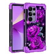 Casetego for Samsung Galaxy S25 Ultra 5G Case,Glow in The Dark Three Layer Heavy Duty Sturdy Shockproof Protection Rugged Hard PC+Soft TPU Bumper Case for Galax