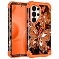 thumbnail image 1 of Casetego for Samsung Galaxy S26 Ultra 5G Case,Glow in The Dark Three Layer Heavy Duty Sturdy Shockproof Protection Rugged Hard PC+Soft TPU Bumper Case for Galaxy S26 Ultra,Orange Black Butterfly, 1 of 8