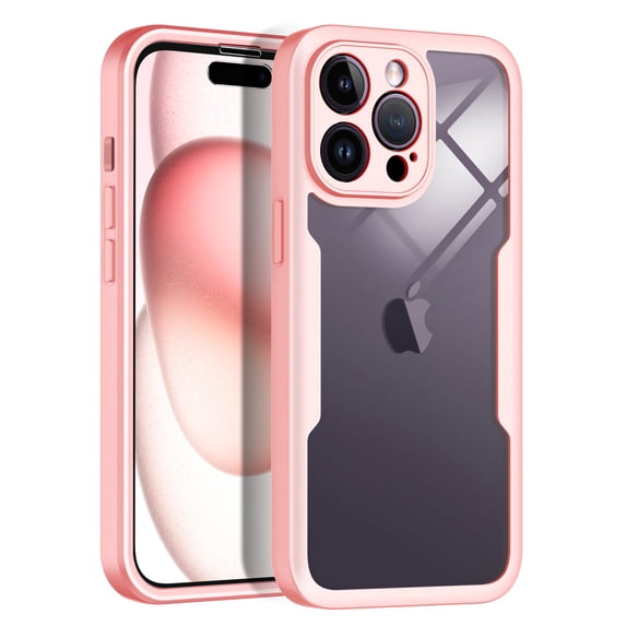 Casetego Shockproof Bumper Cell Phone Case for Apple iPhone 14 Pro, Pink