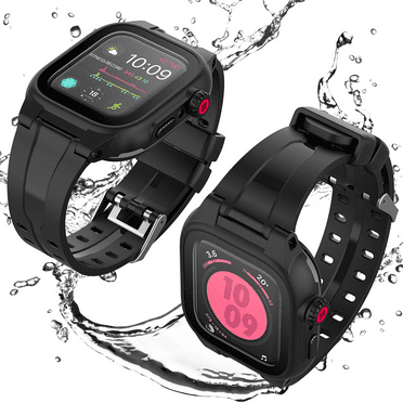 Casetego for Waterproof Apple Watch Case,IP68 Waterproof Case with Band and Screen Protector for Apple Watch Series 8 7 6 5 4 3 2 SE SE2,Full Body Rugged Case for iWatch,43mm