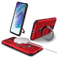 thumbnail image 1 of Casetego for Samsung Galaxy S23 FE Case,Rugged Heavy Duty Shockproof Protective with Magnetic Ring Kickstand Phone Cover,Red, 1 of 1