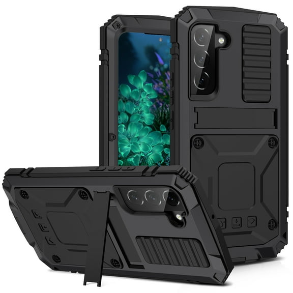 Casetego for Samsung Galaxy S23 Plus Case,Built in Kickstand Heavy Duty Military Grade Rugged Shockproof Protective Cover,Black