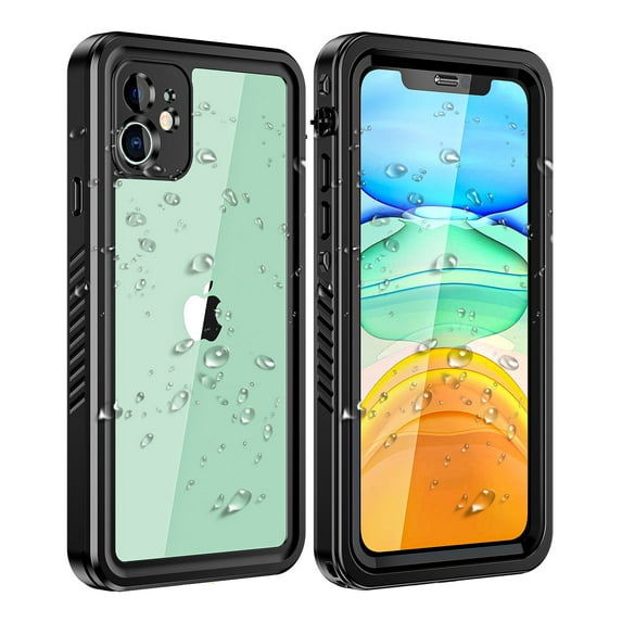 Casetego for iPhone 11 Case Waterproof,Build-in Screen Protector IP68 Dustproof Full Body Protection Rugged Shockproof 6.1 inch Cover