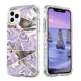 thumbnail image 1 of Casetego for iPhone 11 Pro Max Case,Shiny Bling Marble Full Body Protective Support Wireless Charing Bumper Rugged Anti-Scratch Hybrid Rubber Case Cover,Purple, 1 of 6