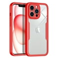 thumbnail image 1 of Casetego for iPhone 13 Pro Case,[Non-Yellowing] Transparent 360° Full Body Rugged Slim Shockproof Bumper with Built-in Screen Protector Case for iPhone 13 Pro 6.1 inch,Red, 1 of 7