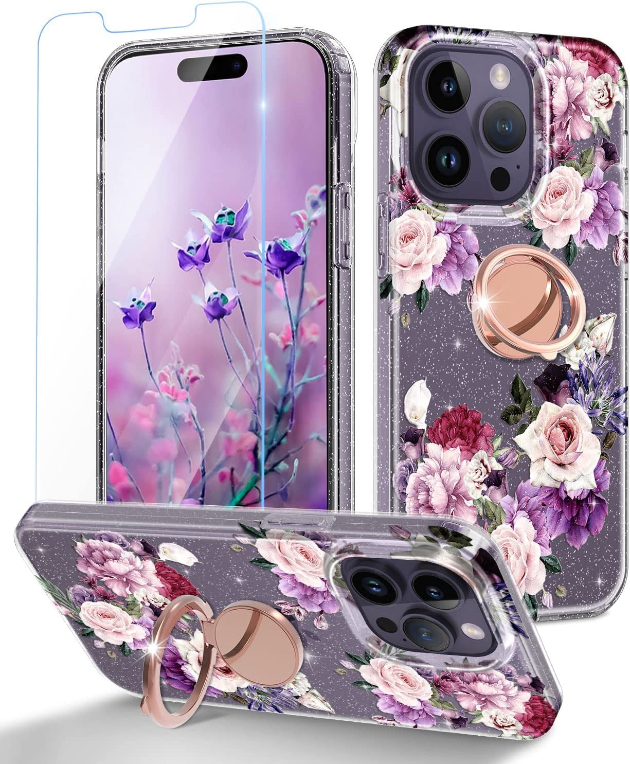 For Realme Pro Case, Magnetic Ring Armour Shockproof Stand Slim