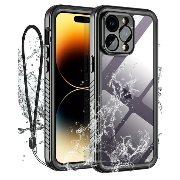 Casetego for iPhone 14 Pro Case,IP68 Waterproof Dustproof Shockproof Phone Case with Rugged Full Body Protective and Built-in Screen Protector for Women Men