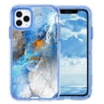 thumbnail image 1 of Casetego for iPhone 15 Pro Max Case 6.1",Shiny Bling Marble Full Body Pro Maxtective Support Wireless Charing Bumper Rugged Anti-Scratch Hybrid Rubber Case Cover,Blue, 1 of 6