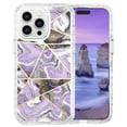 thumbnail image 1 of Casetego for iPhone 15 Pro Max Case 6.1",Shiny Bling Marble Full Body Pro Maxtective Support Wireless Charing Bumper Rugged Anti-Scratch Hybrid Rubber Case Cover,Purple, 1 of 1