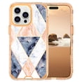 thumbnail image 1 of Casetego for iPhone 15 Pro Max Case 6.1",Shiny Bling Marble Full Body Pro Maxtective Support Wireless Charing Bumper Rugged Anti-Scratch Hybrid Rubber Case Cover,White Gold, 1 of 1