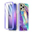 thumbnail image 1 of Casetego for iPhone 15 Pro Max Case,Fashion Marble Full Body Shockproof with Built-in Screen Protector Drop Protective 6.7 inch Phone Cover for Women Girls,Purple, 1 of 7