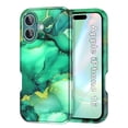 thumbnail image 1 of Casetego for iPhone 16 Case (2024),[Military Grade Drop Tested] Marble Pattern Design Slim Rugged Shockproof Protective Anti-Scratch Phone Cover for Women Girls Men,Light Green, 1 of 6