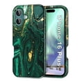 thumbnail image 1 of Casetego for iPhone 16 Plus Case (2024),[Military Grade Drop Tested] Marble Pattern Design Slim Rugged Shockproof Protective Anti-Scratch Cover for Women Girls Men,Green Gold, 1 of 7