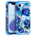 thumbnail image 1 of Casetego for iPhone 16e Case,iPhone 17e Case,Glow in The Dark Cute Fashion Blue Crystal Butterfly,Heavy Duty Shockproof Protective Stylish Phone Case for Women Girls Gifts,Blue Butterfly, 1 of 9