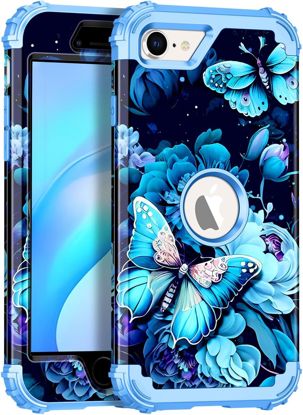 Custodia Per IPhone 8/7/SE 2022/2020 Con Design Anuel AA - 2 Pezzi In Silicone TPU Antiurto - Morbida E Ultrasottile Con Protezione Fotocamera - Rapper Cool Pattern