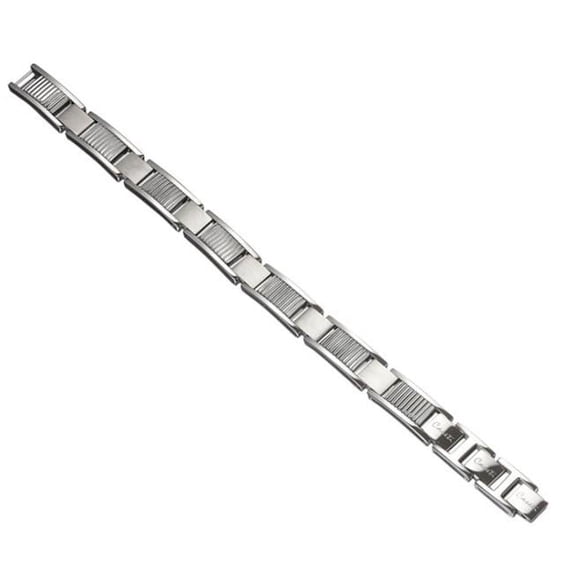 Caseti CABR012 Caseti Vertical Ribbed Stainless Bracelet