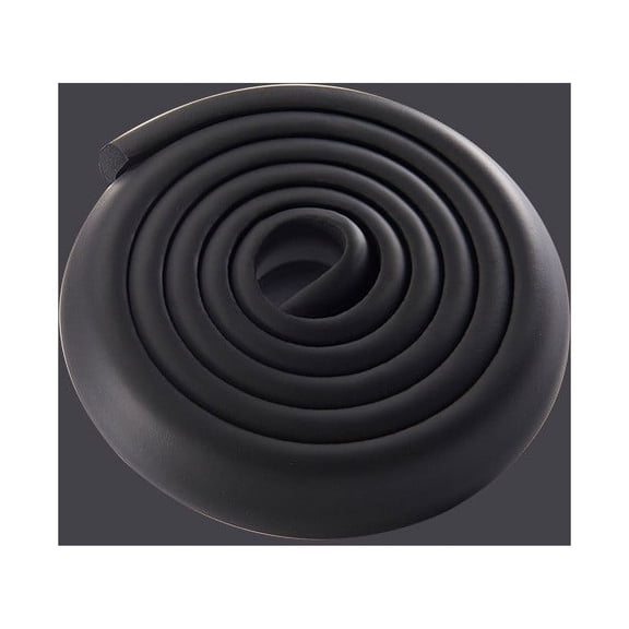 Casewin 1 Pack Baby Proofing Edge & Corner Guards 6.5ft Multifunctional Child Safety Furniture Wide Bumper Table Sharp Edges Protector, Black