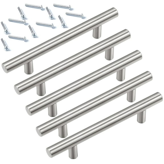 10 Pack Kitchen Drawer Pulls,Bexikou 6'' Solid Cabinet Pulls, Stainless Steel Kitchen Cupboard Handles,Cabinet Handles for Bathroom/Bedroom/Wardrobe Cabinet Hardware