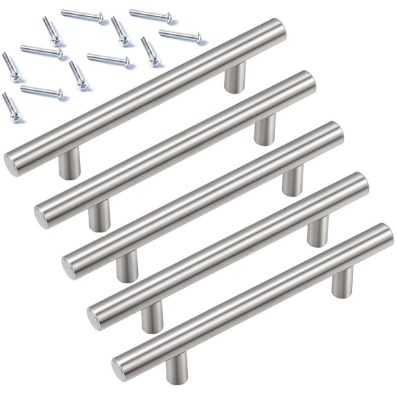 10 Pack Kitchen Drawer Pulls,Bexikou 6'' Solid Cabinet Pulls, Stainless Steel Kitchen Cupboard Handles,Cabinet Handles for Bathroom/Bedroom/Wardrobe Cabinet Hardware