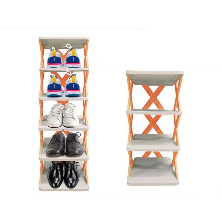 Casewin Vertical Shoe Rack, Narrow Shoe Shelf, Slim Shelf for Shoes, Thin Shoe  Rack for Small Space, Tall Narrow Shoes Shelf 