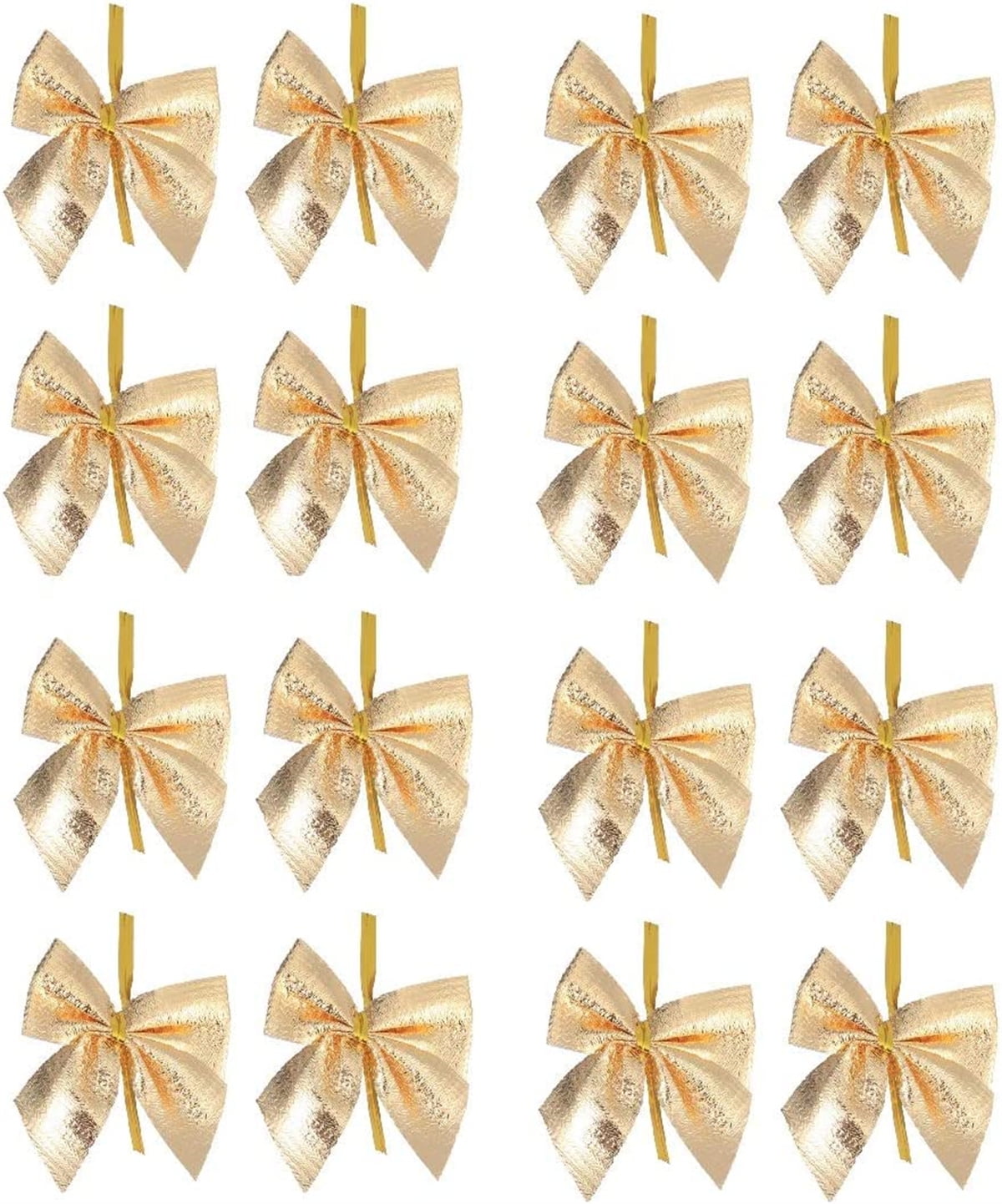Casewin 12Pcs Christmas Bows Ribbon Red Bow Christmas Tree Bows for ...