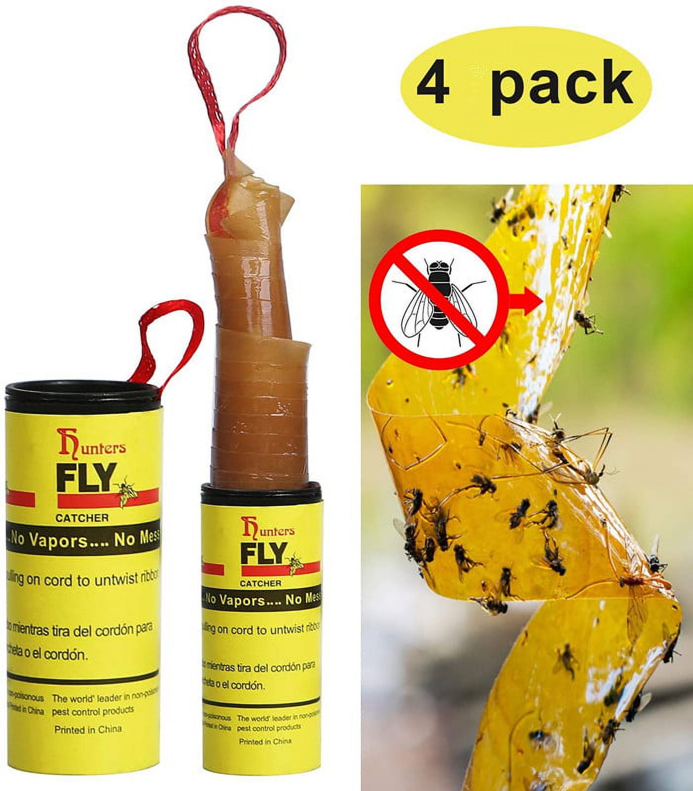 Stingmon 40 Rolls Fly Trap, Fly Traps Outdoor, Fly Traps Indoor for Home, Sticky  Fly Strips, Fly Paper Tape Catcher Ribbon for Gnat Fungus Fruit Flies -  Yahoo Shopping