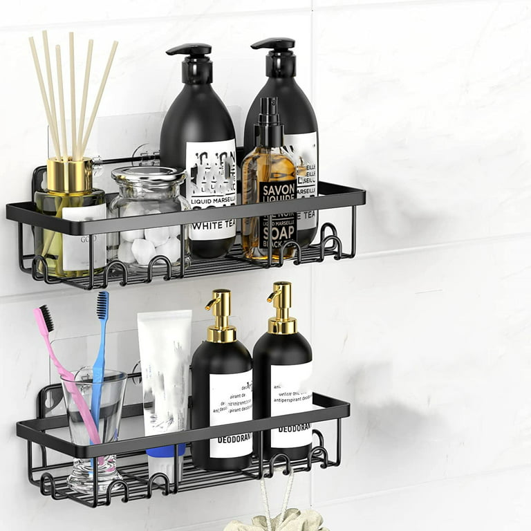 Casewin 2 Pack Shower Caddy, No Drilling Shower Organiser