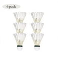 thumbnail image 1 of Casewin 3-Pack White Goose Feather Badminton Shuttlecocks with High Stability and Durability,High Speed Badminton Birdies Balls Model, 1 of 5