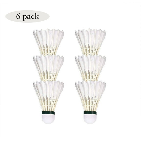 Casewin 3-Pack White Goose Feather Badminton Shuttlecocks with High Stability and Durability,High Speed Badminton Birdies Balls Model