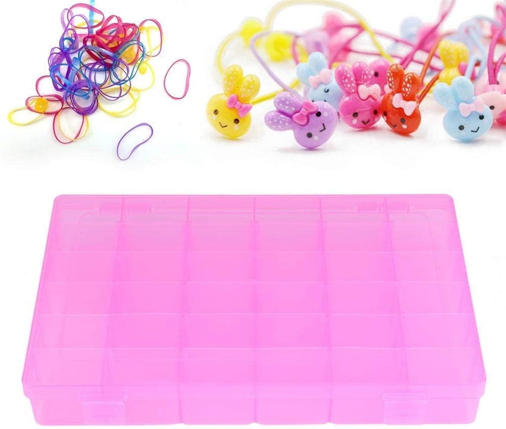 Quefe 1 Pack 8 Grids Bead Organizers and Storage, Plastic Organizer Box  with Removable Dividers for Candies Snacks Electronics Jewelry Small Parts