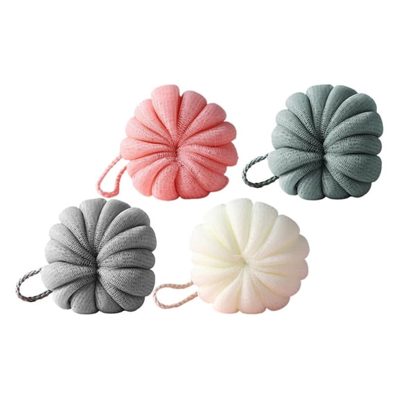 Casewin 4 Pack Bath Sponge Shower Loofahs Bulk 50g Body Shower Sponge Large Mesh Puff Soft Scrubber for Men and Women Exfoliating Shower Pouf Balls with Bathing Accessories