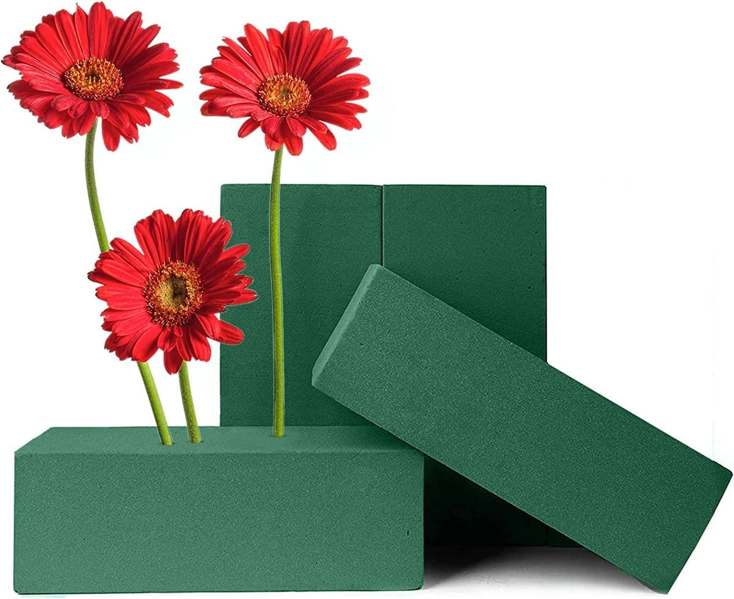 Casewin 4 Pcs Dry Floral Foam for Artificial Flowers Wet Floral Foam ...