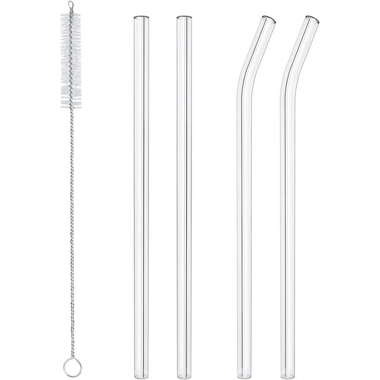 Reusable Clear Glass Drinking Straws