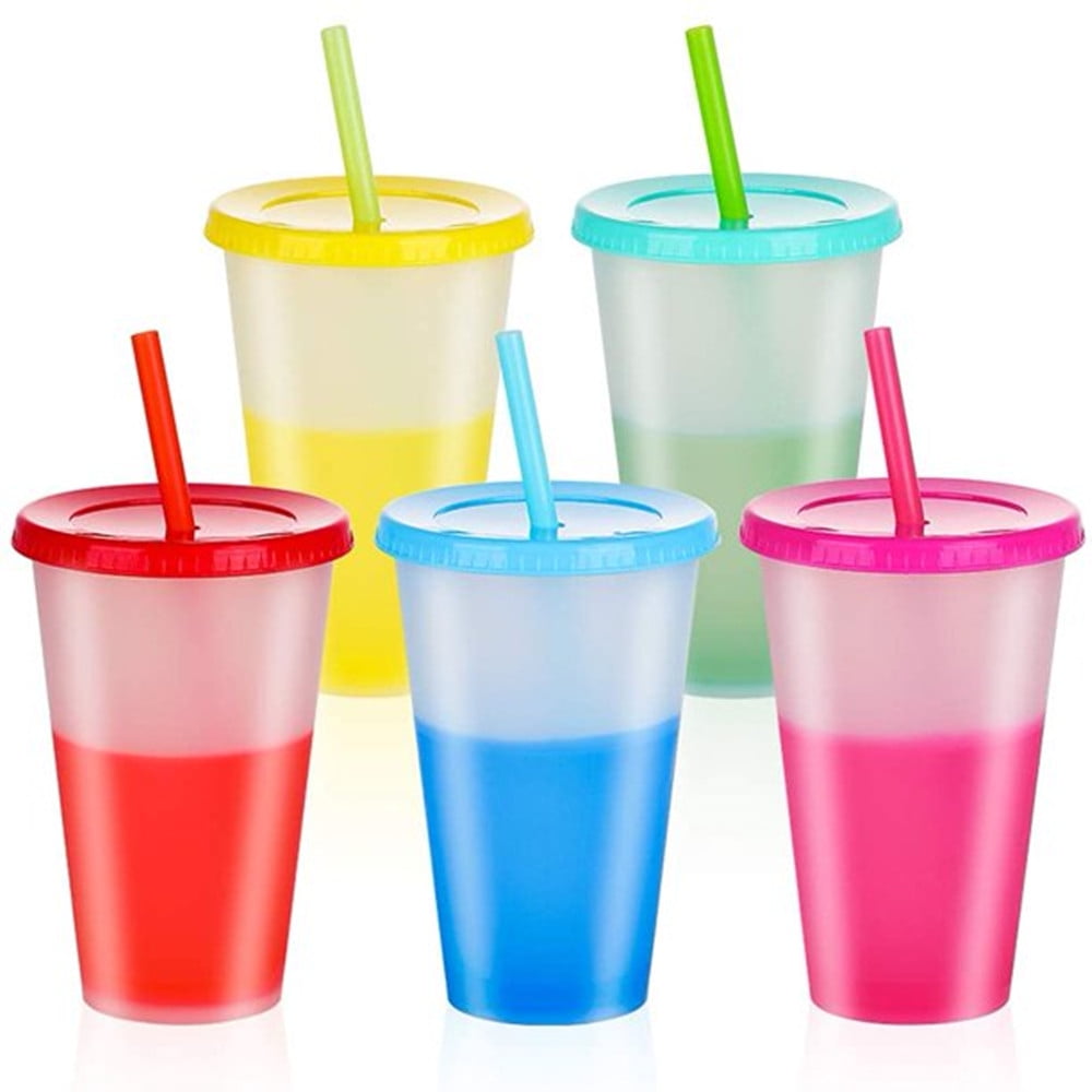 10Pcs Cup Straw PP Plastic Straw Color Buckle Reusable Straw Teacup Tube  Plastic Rietjes Drinking Straws пластиковые трубочки