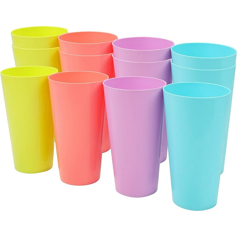 Plastic Cup Reusable Childrens Kids Durable Plastic Drinking Cups