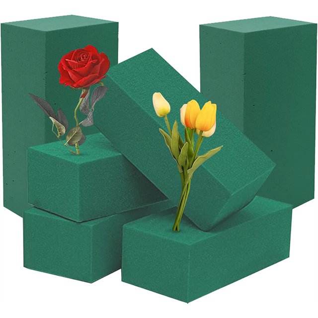 Casewin 6 Wet Floral Foam Blocks for Fresh Flower Bouquet Florists