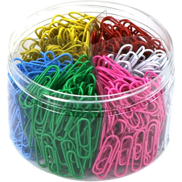 Casewin 600 Paper Clips, Small 28mm, Paperclips for Office School and