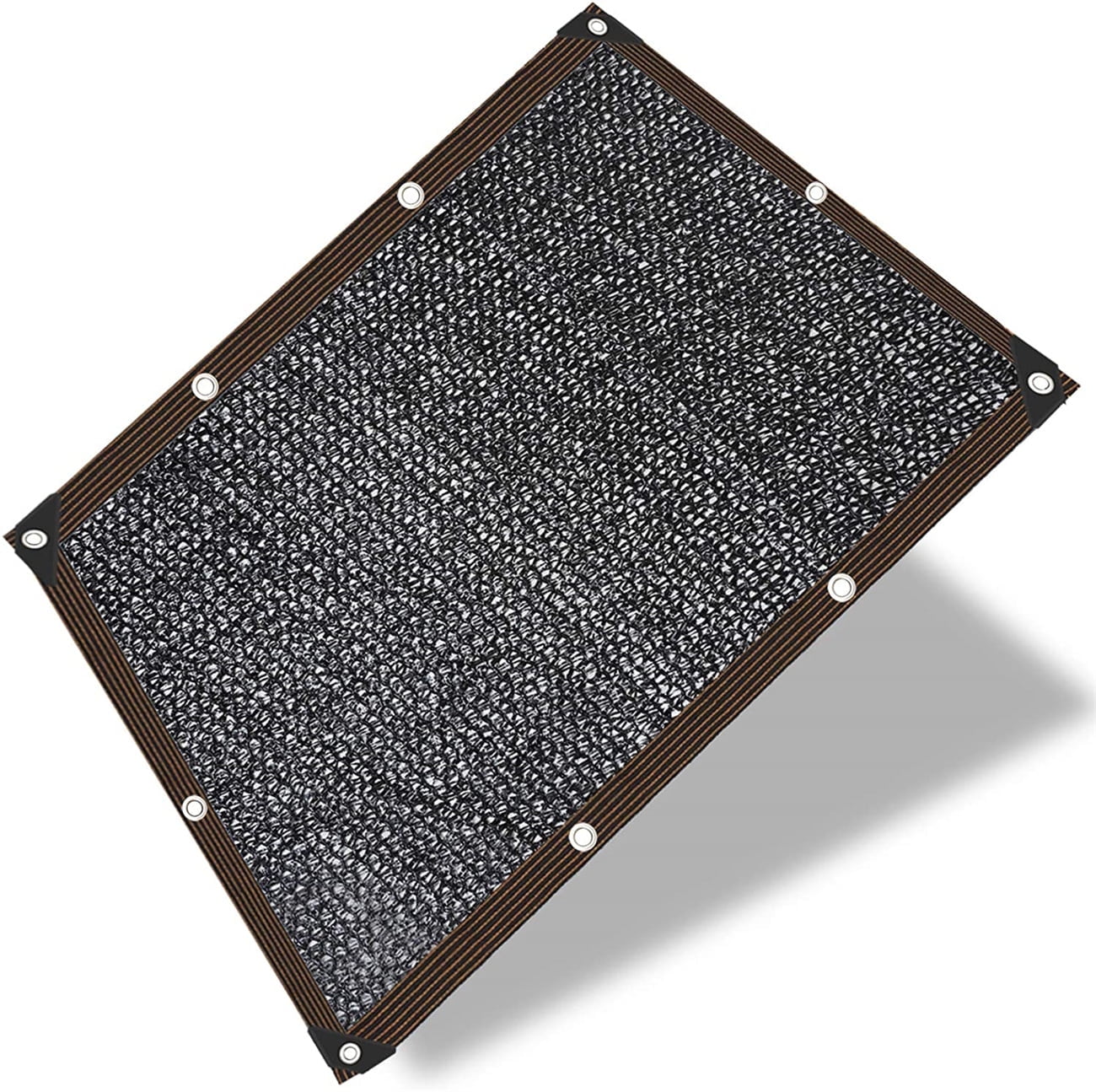 Casewin 70% Sunblock Shade Cloth UV Resistant Net Black Outdoor Sun Mesh Shade with Grommets Fit for Patio Porch Swimming Pool Protection Plants Flowers