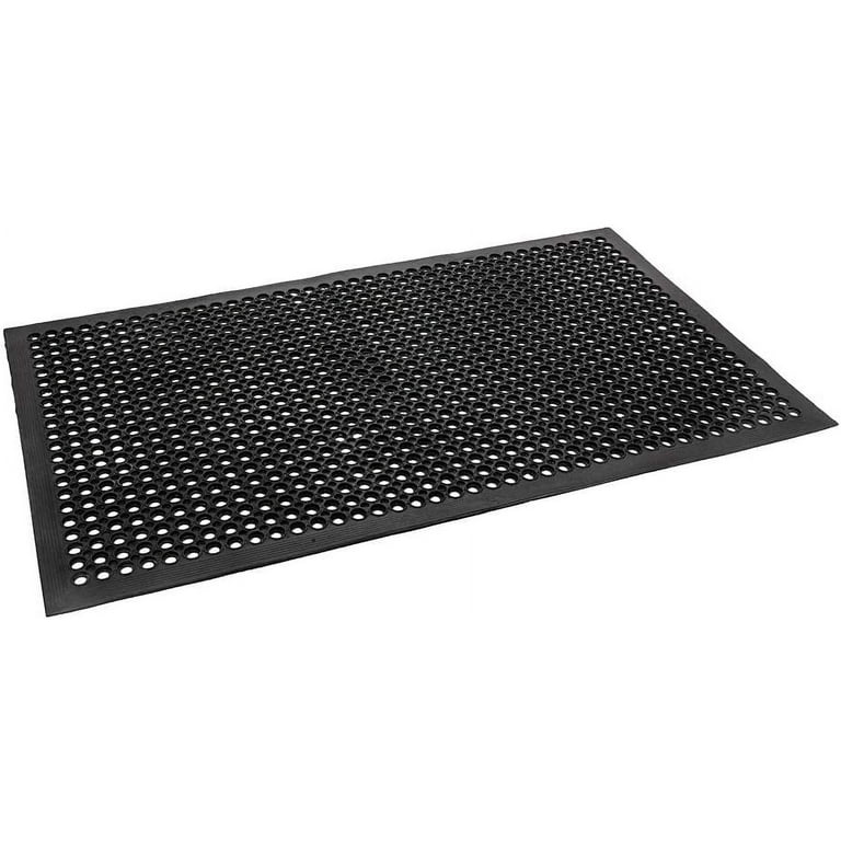 Rubber Door Mats Anti-Fatigue Floor Mat for Kitchen New Bar Floor Mats  Commercial Heavy Duty Non-Slip Mat Black 36 x 60
