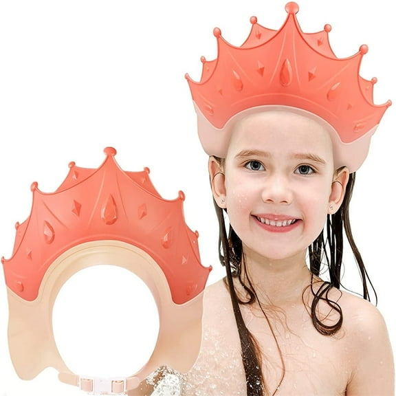 Casewin Baby Shower Cap Hair Washing Hat Shower Bath Visor Soft Adjustable Head Protector Shampoo Cap for Kids Baby Toddler Girls Hair Washing Guard Shield Shower Accessorie Protect Baby Eye Ear