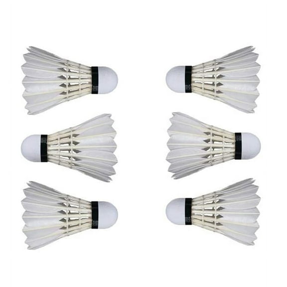 Casewin Badminton Shuttlecocks, 3Pcs Goose Feather Shuttlecocks Stable & Durable Sports Training Badminton Balls for Indoor Outdoor Game