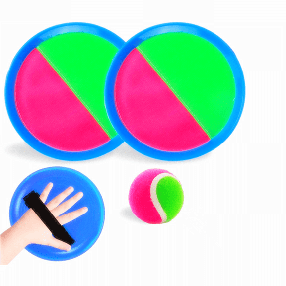 Casewin Ball Catch Set, Games Toss Paddle - Beach Toys Back Yard Outdoor Lawn Backyard Throw Sticky Set Age 3 4 5 6 7 8 9 10 11 12 Years Old Boys Girls Kids Adults Family Outside Children's Day Blue
