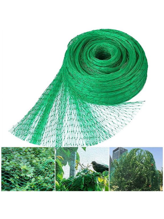 Casewin Bird Netting for Garden, 13ftx20ft Garden Bird Protective Netting, Garden Plant Netting, Reusable Fencing Mesh, Protect Grape Fruit Vegetables from Birds Deer(Green)