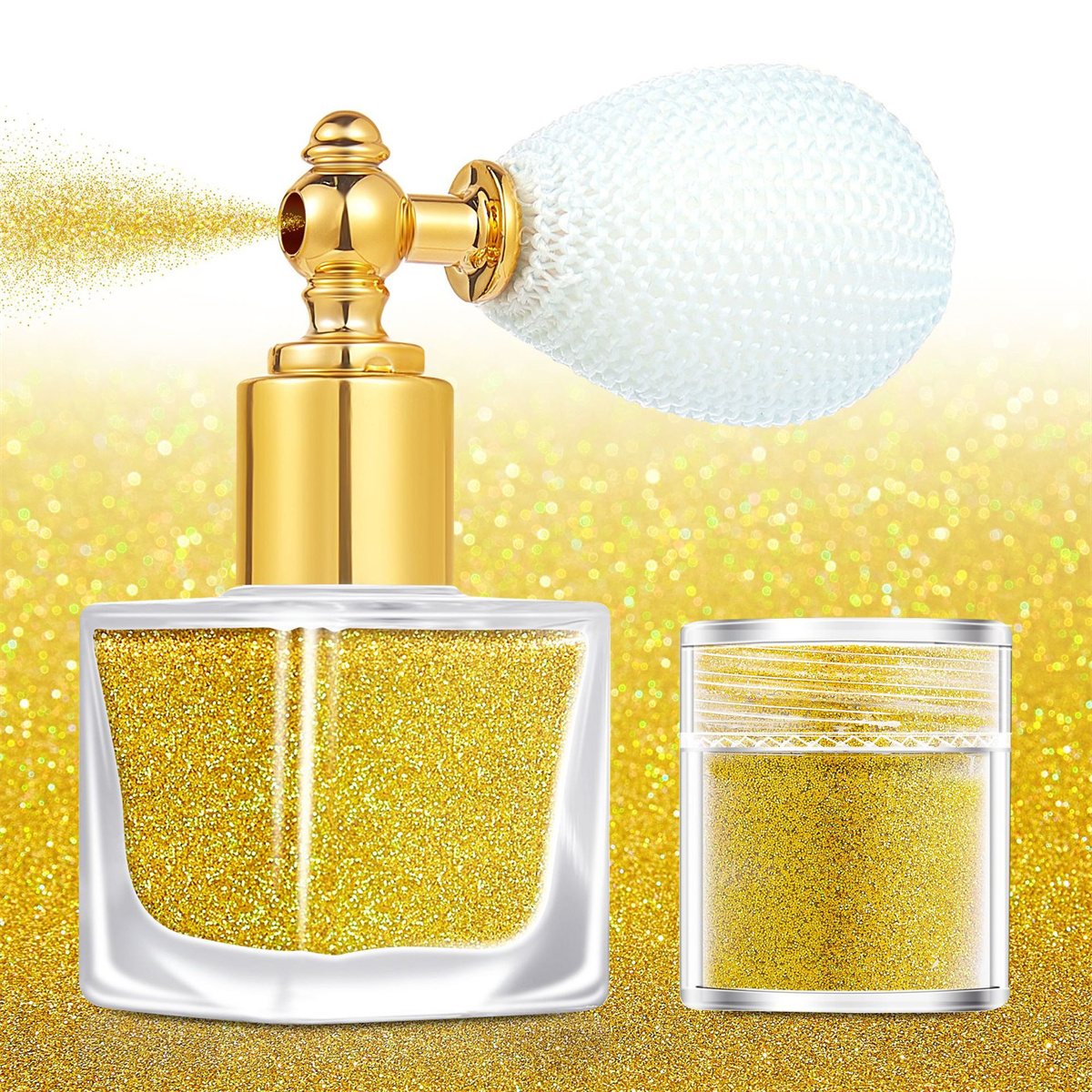 Casewin Body Glitter Spray for Hair Body, Shimmering Spray Powder