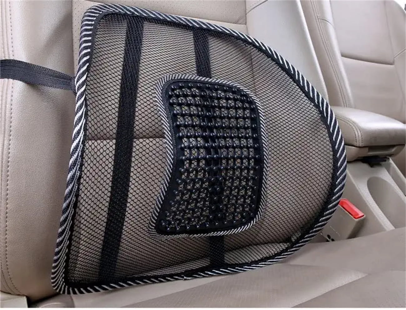 1pc Car Seat Cushion Cooling Pad With Breathable Mesh, Lumbar